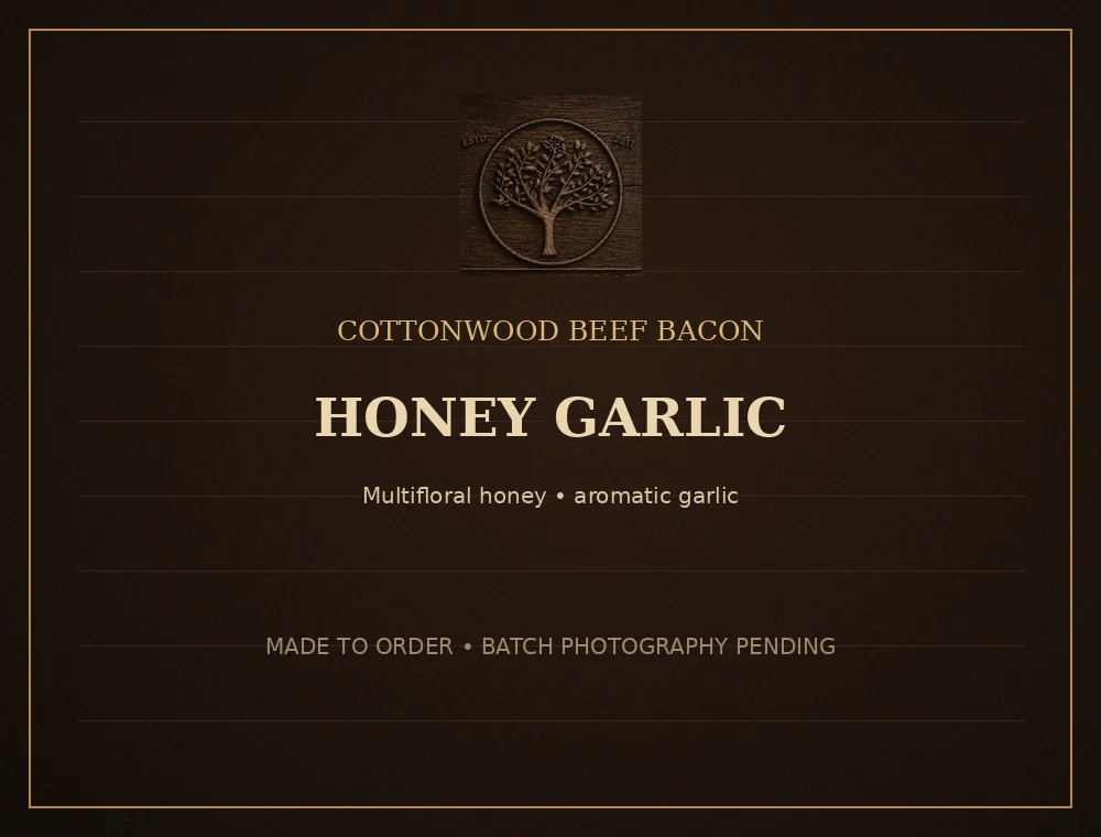 Honey Garlic Beef Bacon arranged for serving